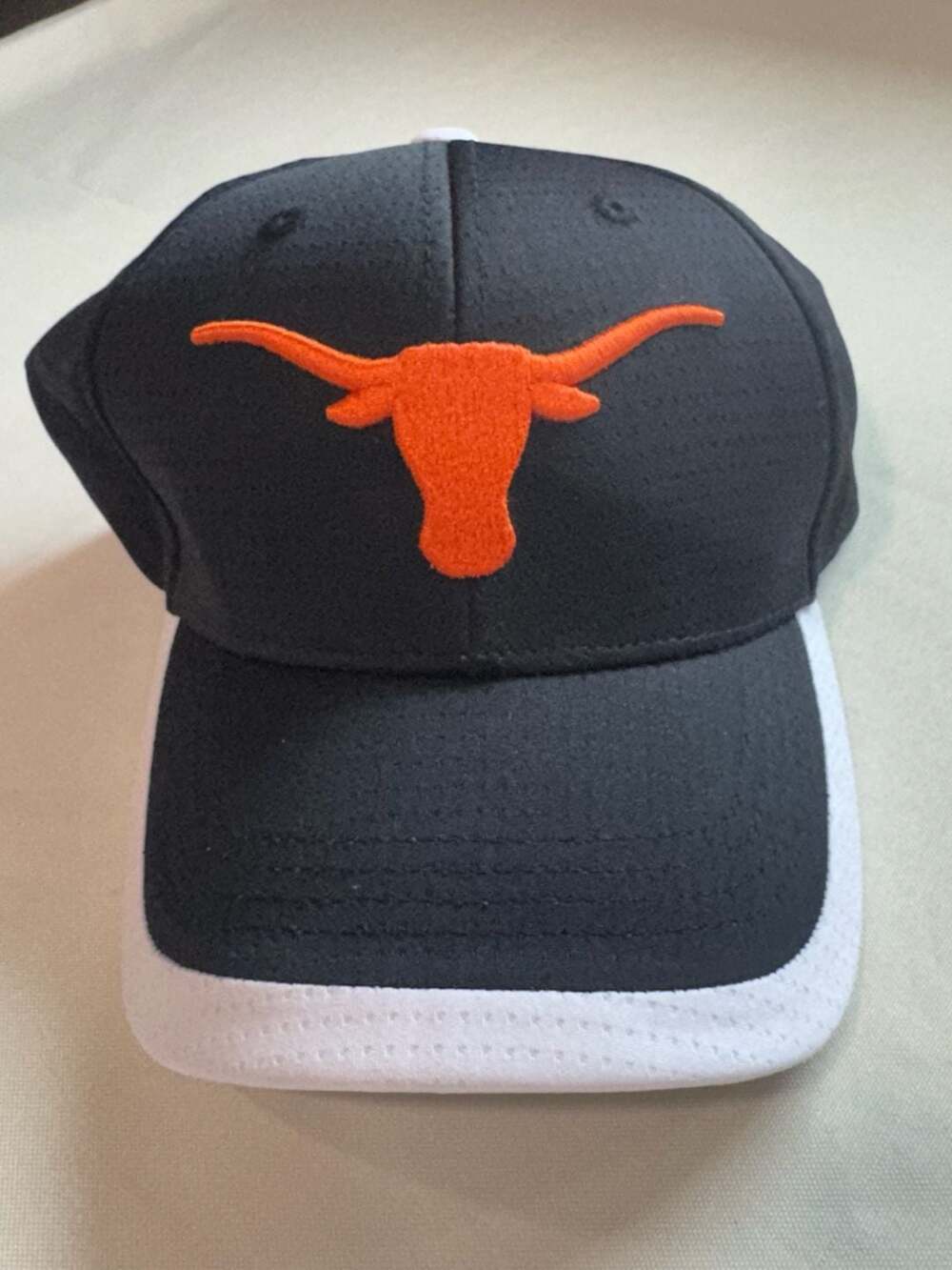 Texas Longhorns Black White Orange Baseball Cap Adjustable NCAA One Size